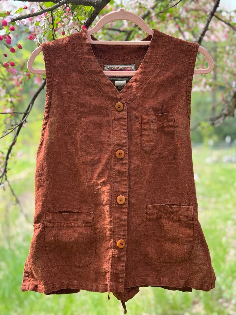 70s Hemp Set Rust Perfect Condition
